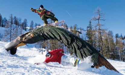 Snowboarden im Absolutpark Kleinarl